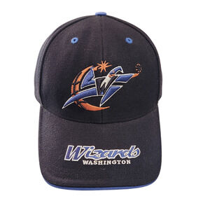 Washington‎ Wizards Hat Twins Enterprises NBA Men's Adjustable Black Blue